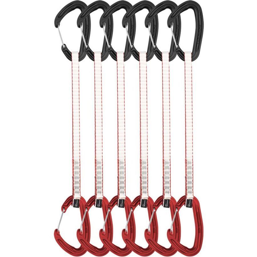 DMM Alpha Wire Quickdraw - 6-Pack Matt Grey/Red
