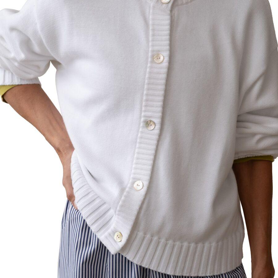 Donni The Cotton Knit Cardigan - Women's Powder