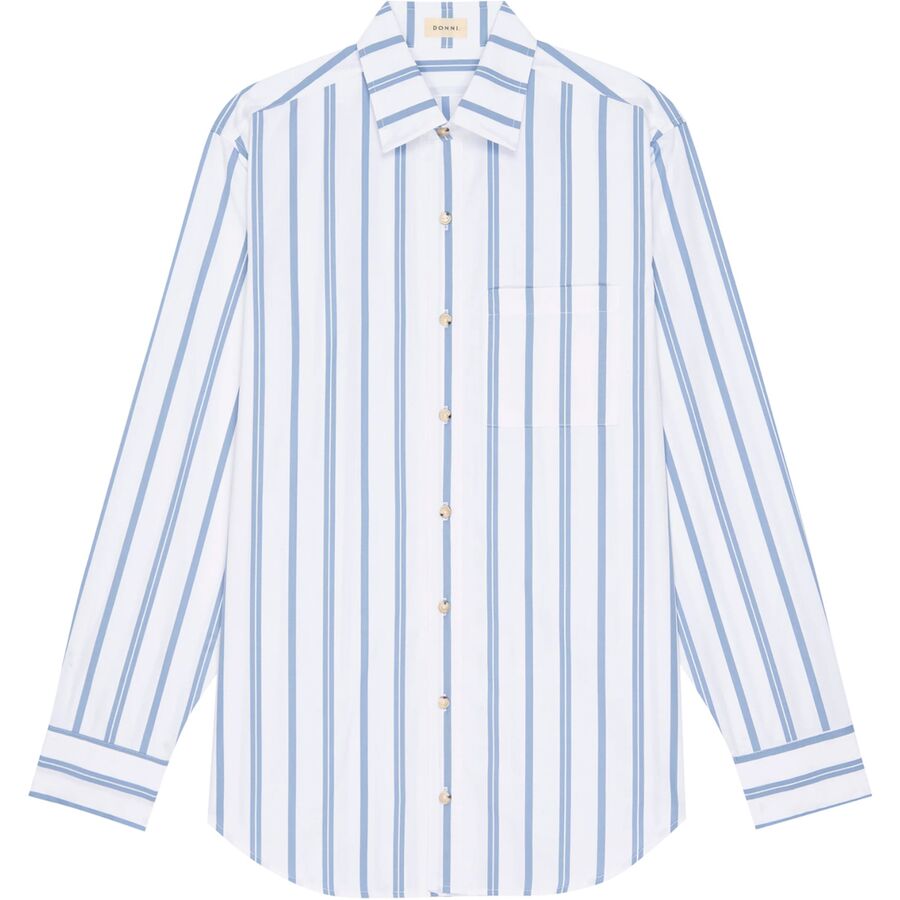 Donni The Pop Shirt - Women's Cornflower Stripe