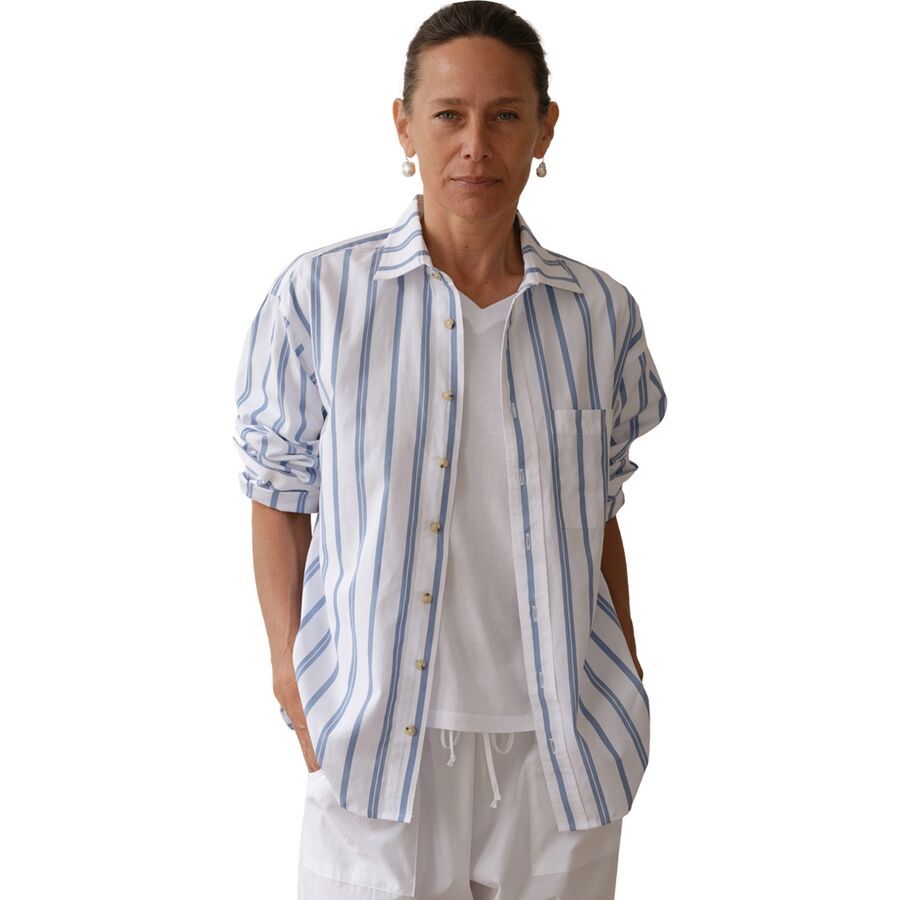 Donni The Pop Shirt - Women's Cornflower Stripe