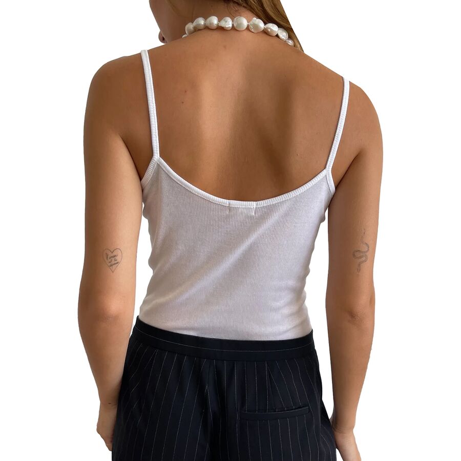 Donni The Rib Spaghetti Tank Top - Women's Cornflower