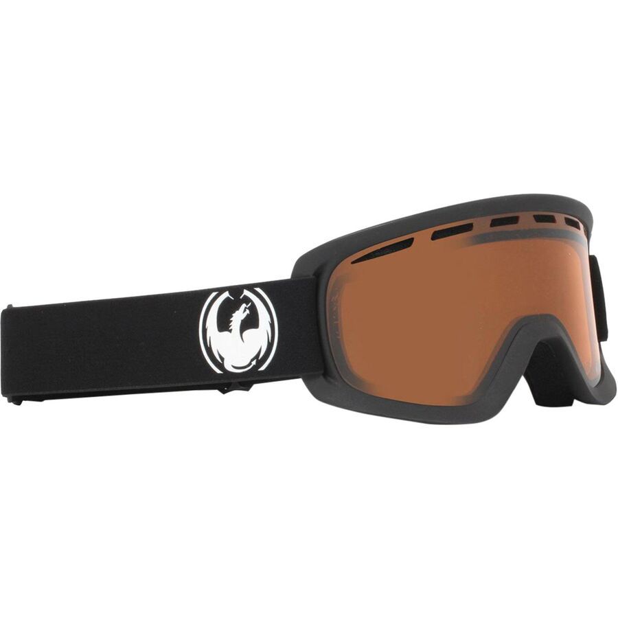 Dragon D2 Ski Goggles Black/Luma Lens Amber