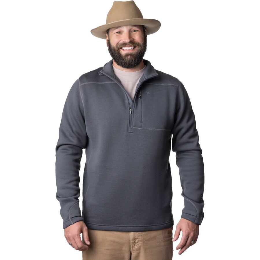 Duck Camp Barnburner 1/4-Zip Top - Men's Charcoal