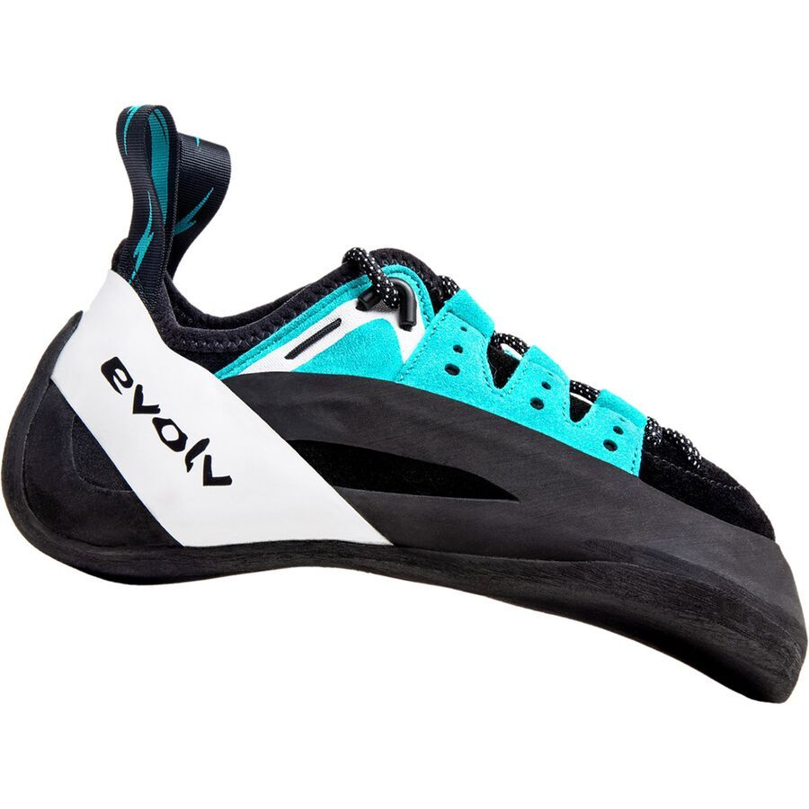 Evolv Geshido Lace Climbing Shoe Black/Teal/White
