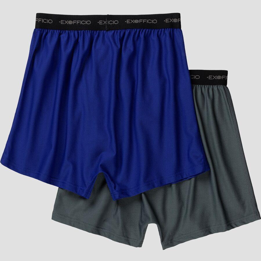 ExOfficio Give-N-Go Boxer - 2-Pack - Men's Charcoal/Royal