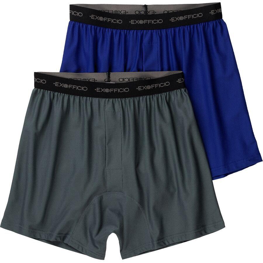 ExOfficio Give-N-Go Boxer - 2-Pack - Men's Charcoal/Royal