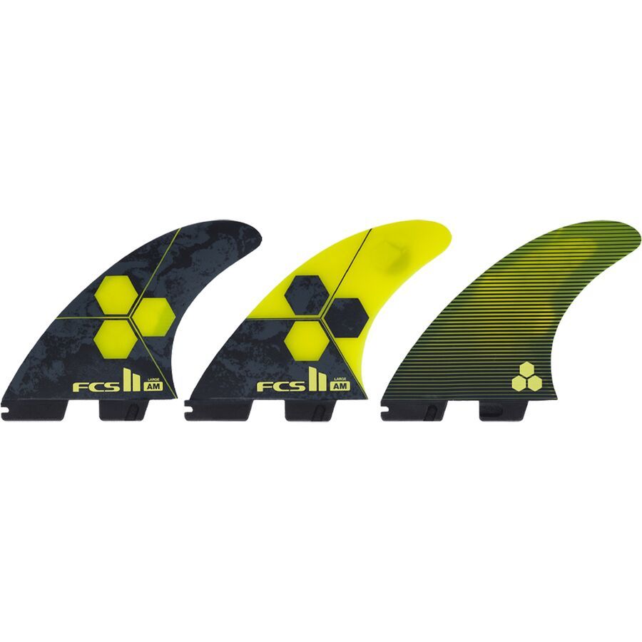 FCS FCS II Al Merrick Pc Aircore Tri-Quad Fins Yellow