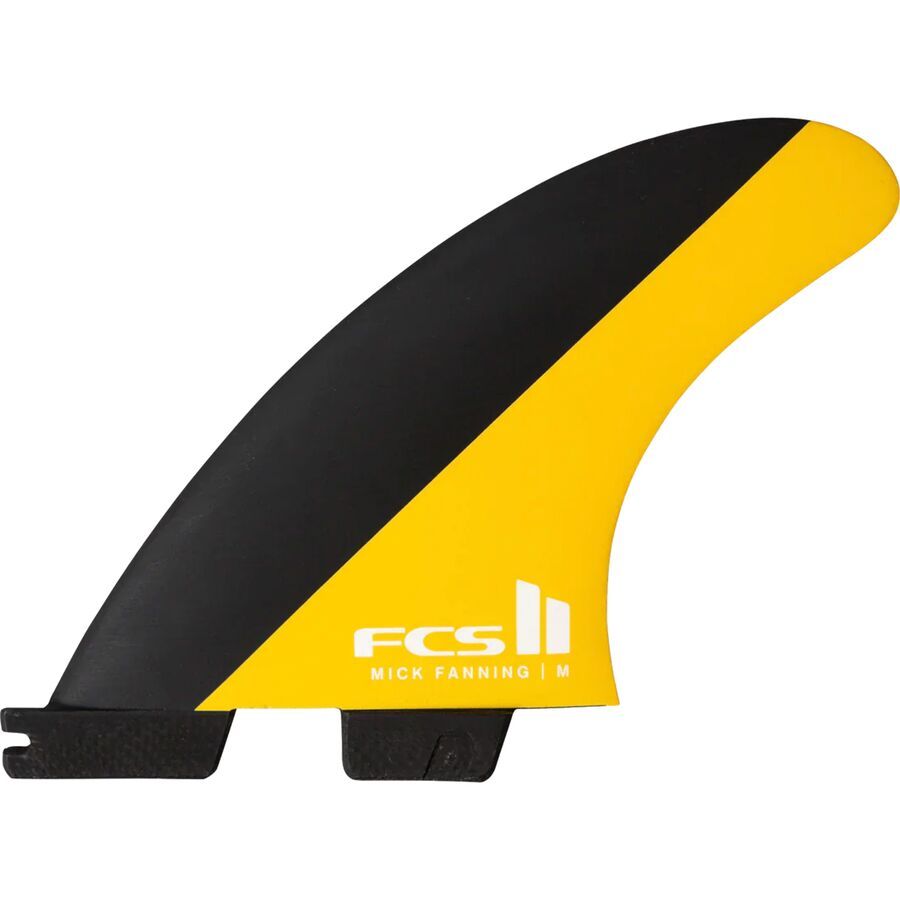 FCS Mick Fanning Performance Core Tri Surfboard Fins Black/Mango