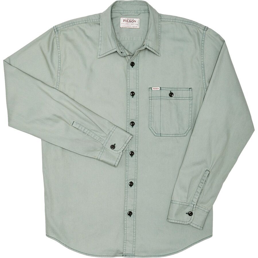Filson Shipwright Fine Twill Shirt - Men's Flint Green