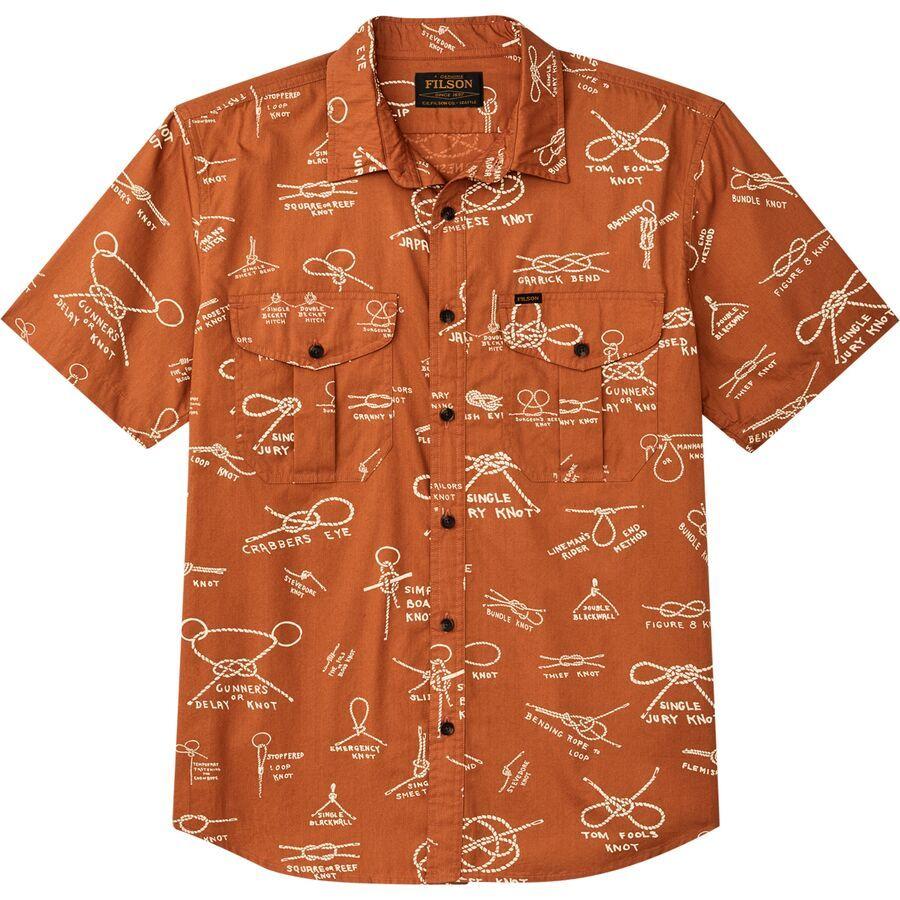 Filson Washed Short-Sleeve Feather Cloth Shirt - Men's BourbKnots