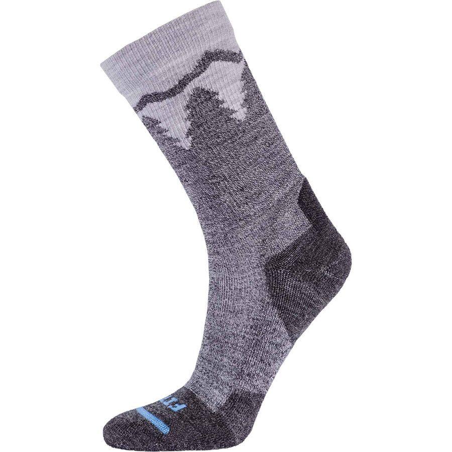 FITS Light Hiker Basalm Crew Socks Coal