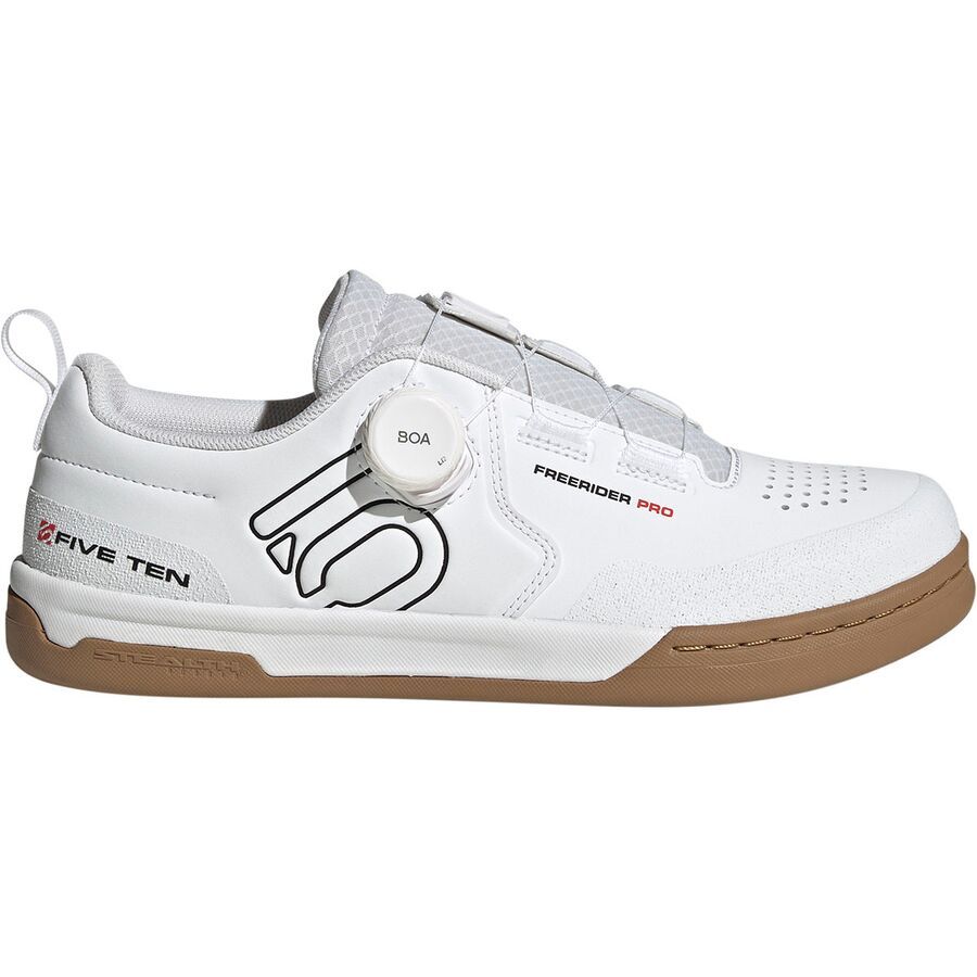Five Ten Freerider Pro Boa Cycling Shoe - Men's Ftwr White/Core Black/Red