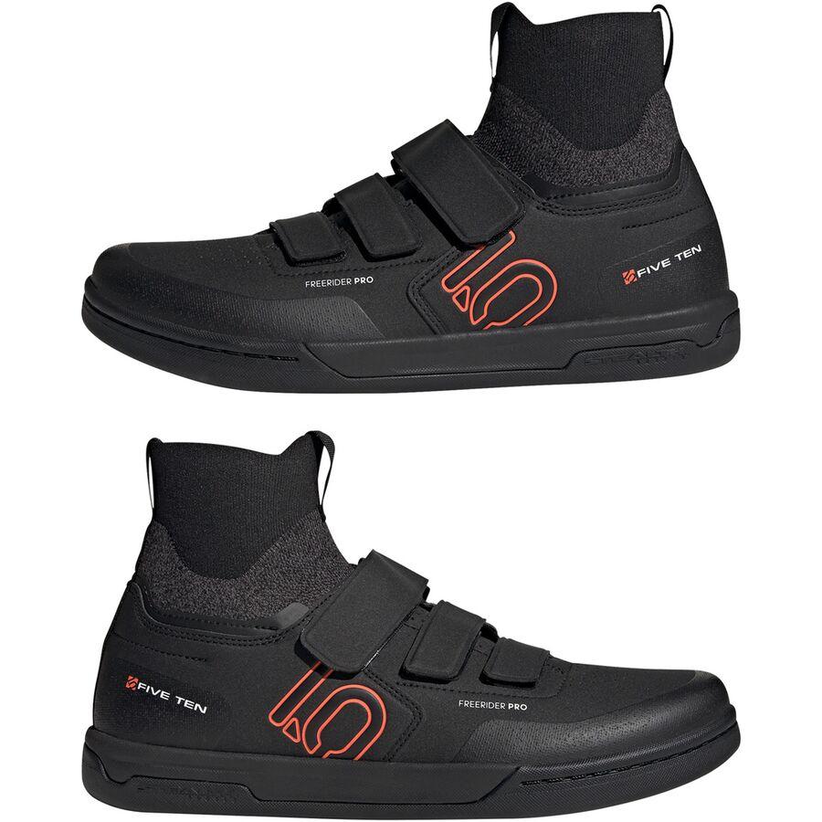 Five Ten Freerider Pro Mid VCS Cycling Shoe - Men's Core Black/Solar Red/Grey Three
