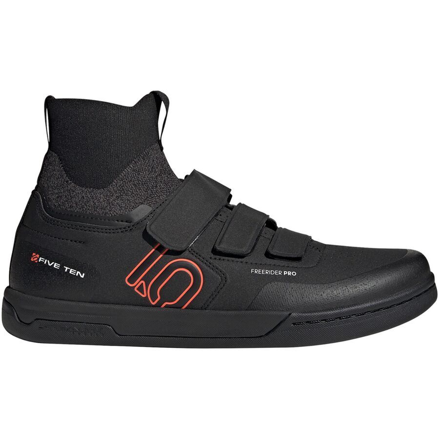 Five Ten Freerider Pro Mid VCS Cycling Shoe - Men's Core Black/Solar Red/Grey Three