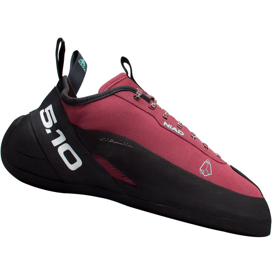 Five Ten Niad Lace Climbing Shoe Core Black/Crew Red/Acid Mint