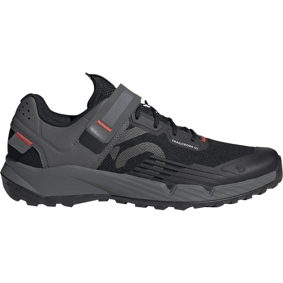 Five Ten Trailcross Clip-In Cycling Shoe - Men's Core Black/Grey Three/Red
