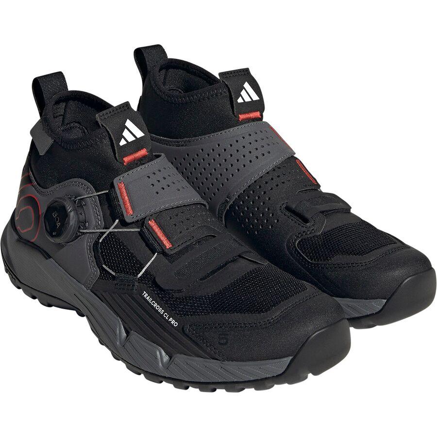 Five Ten Trailcross Pro Clip-In Cycling Shoe - Women's Grey Five/Core Black/Red