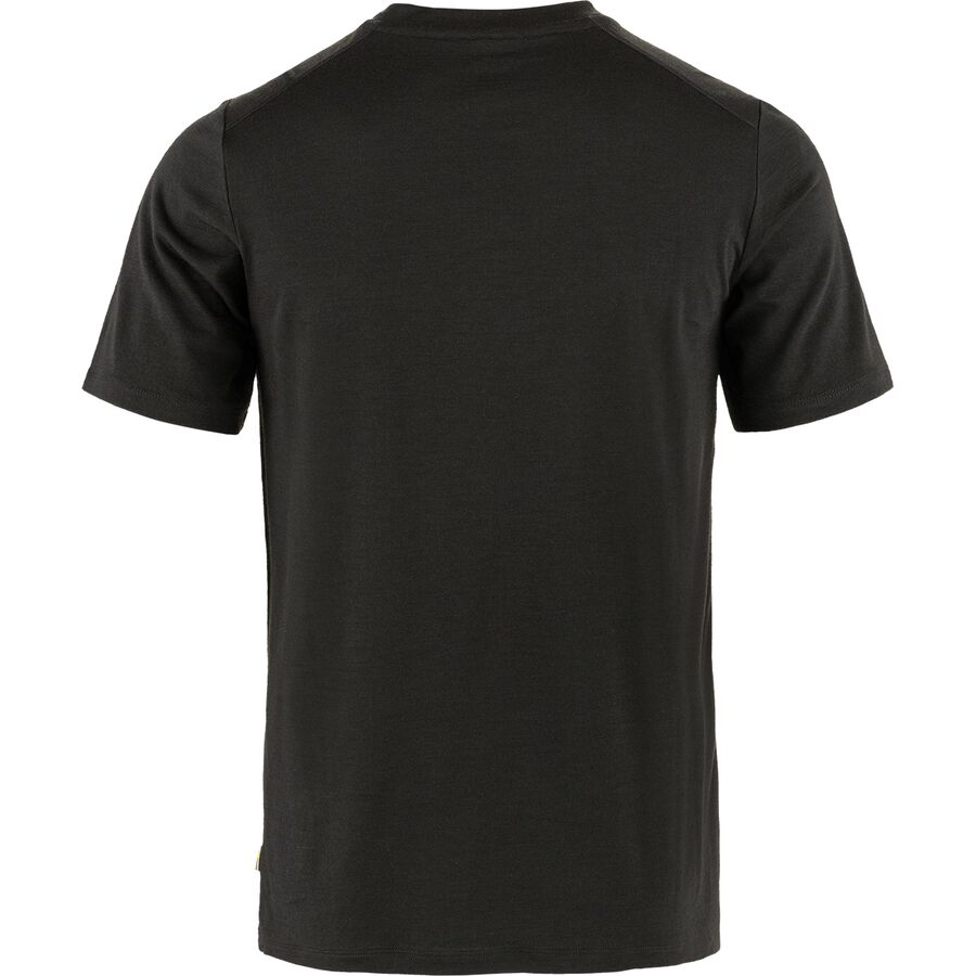 Fjallraven Abisko Wool Short-Sleeve Shirt - Men's Black