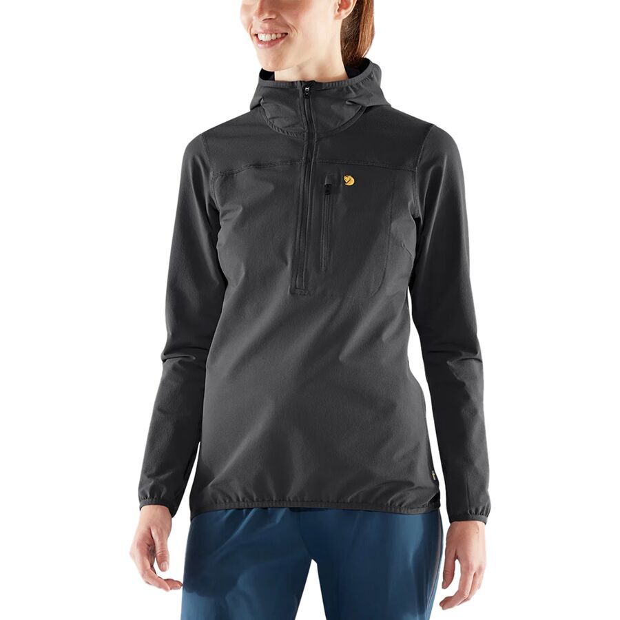Fjallraven Bergtagen Stretch 1/2-Zip Jacket - Women's Black