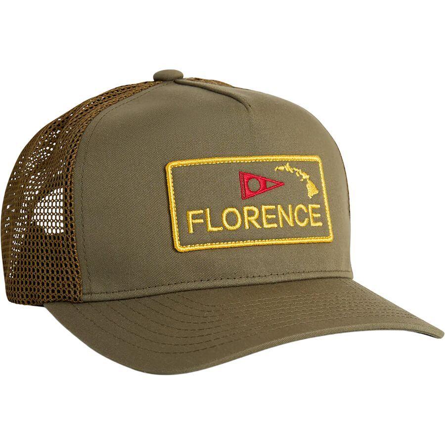 Florence Marine X Island Trucker Hat Burnt Olive