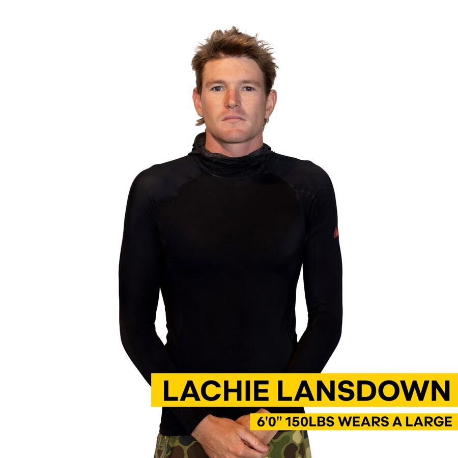 Florence Marine X Long-Sleeve Hooded Rashguard Black