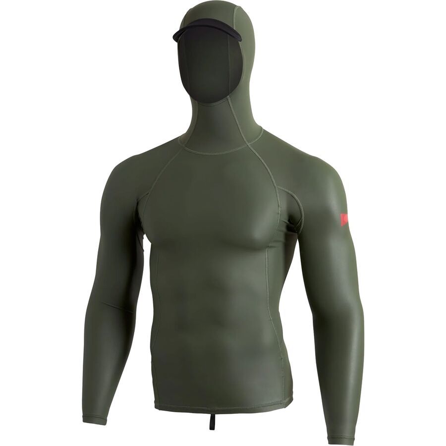 Florence Marine X Windshield Long-Sleeve Hooded Rashguard - Men's Thyme