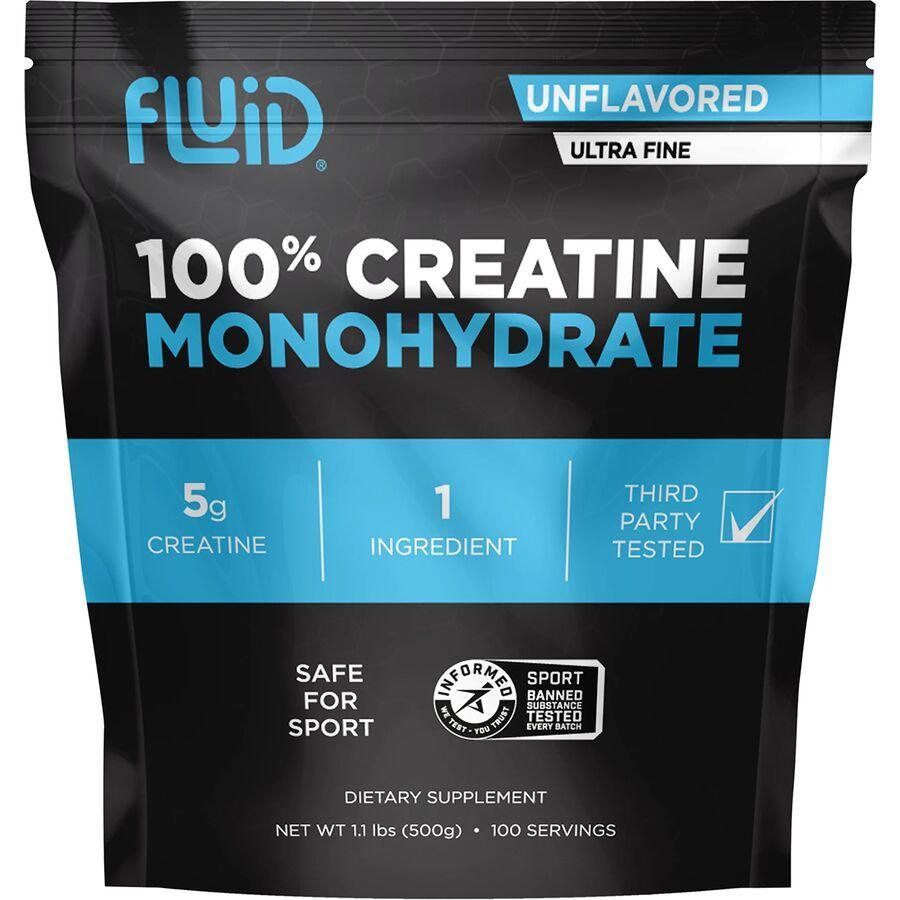 Fluid 100% CREATINE MONOHYDRATE 100 Serving bag