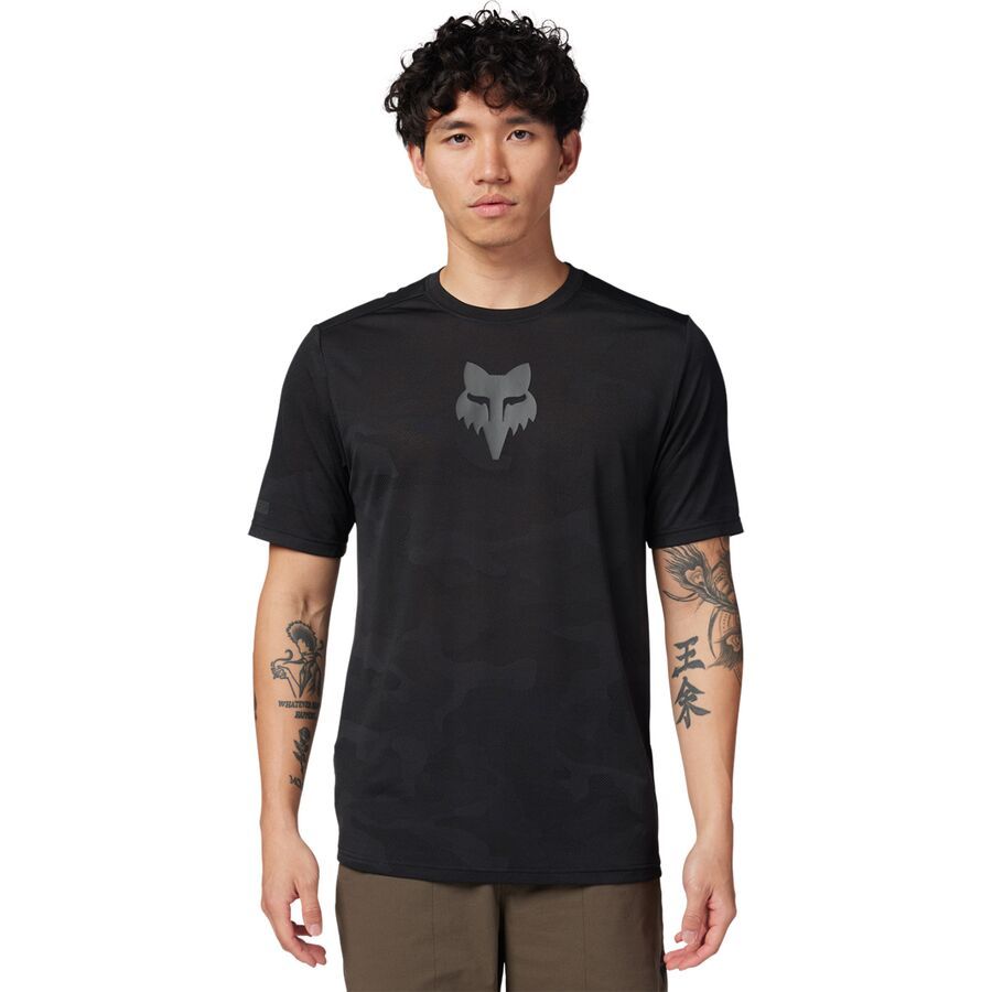 Fox Racing Ranger Tru Dri Short-Sleeve Jersey - Men's Black 2024