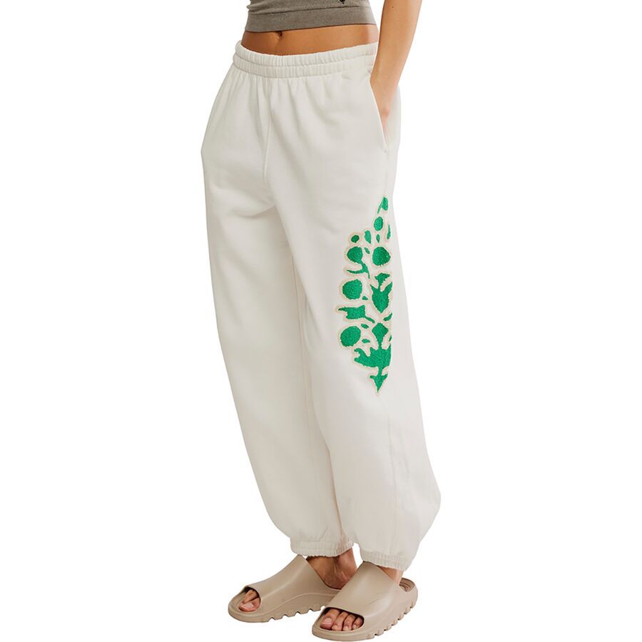 FP Movement All Star Embroidered Pant - Women's White Logo