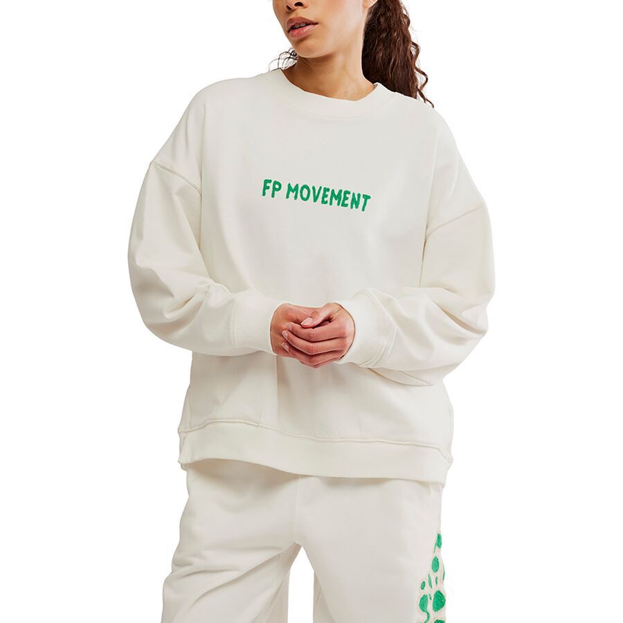 FP Movement All Star Embroidered Pullover - Women's White Combo