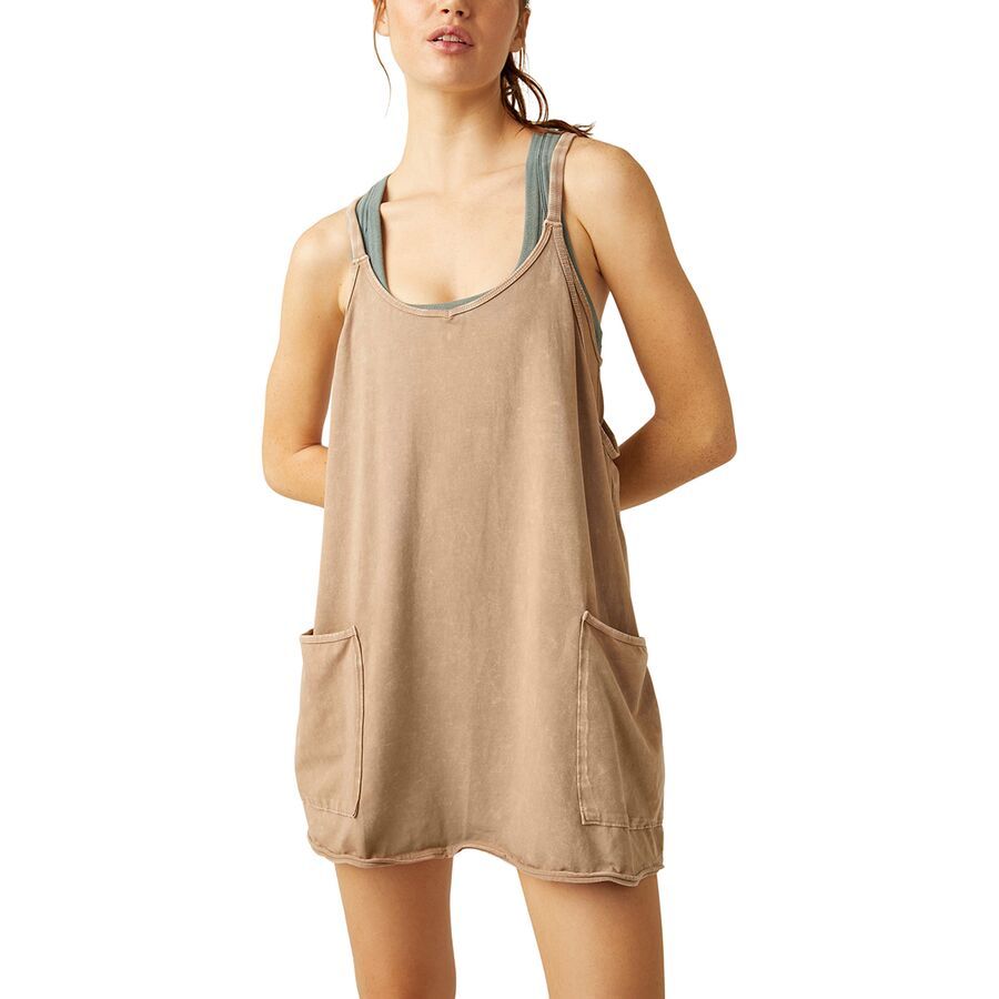 FP Movement Hot Shot Mini Dress - Women's Mocha Latte