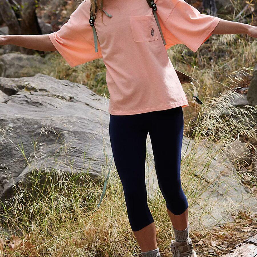 FP Movement Logo Tackle T-Shirt - Women's Pastel Peach Combo