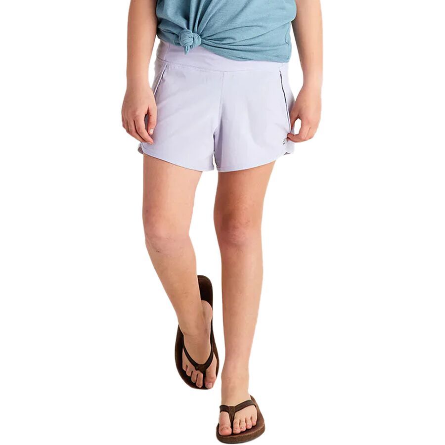 Free Fly Breeze Lined Short - Girls' Lavender