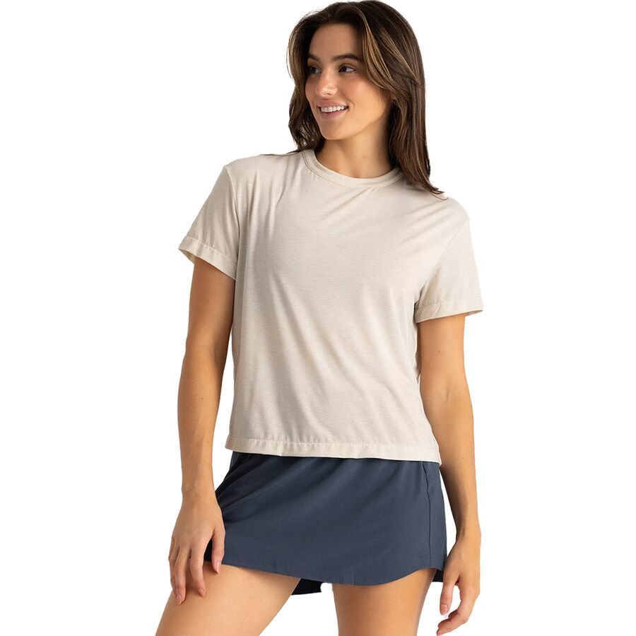 Free Fly Elevate Lightweight T-Shirt - Women's Heather Birch