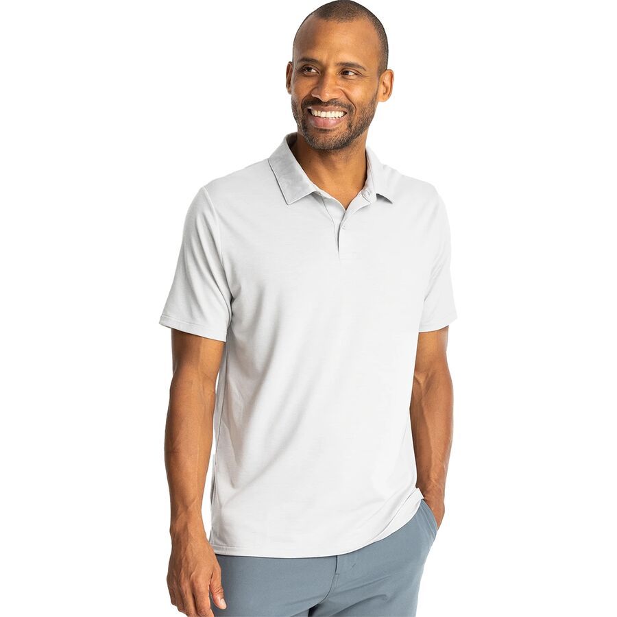 Free Fly Elevate Polo Shirt - Men's Aspen Grey