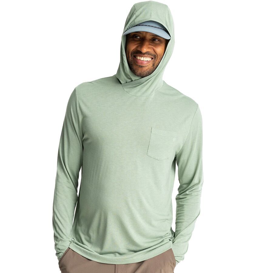 Free Fly Lightweight Hoodie - Men's Palm Green