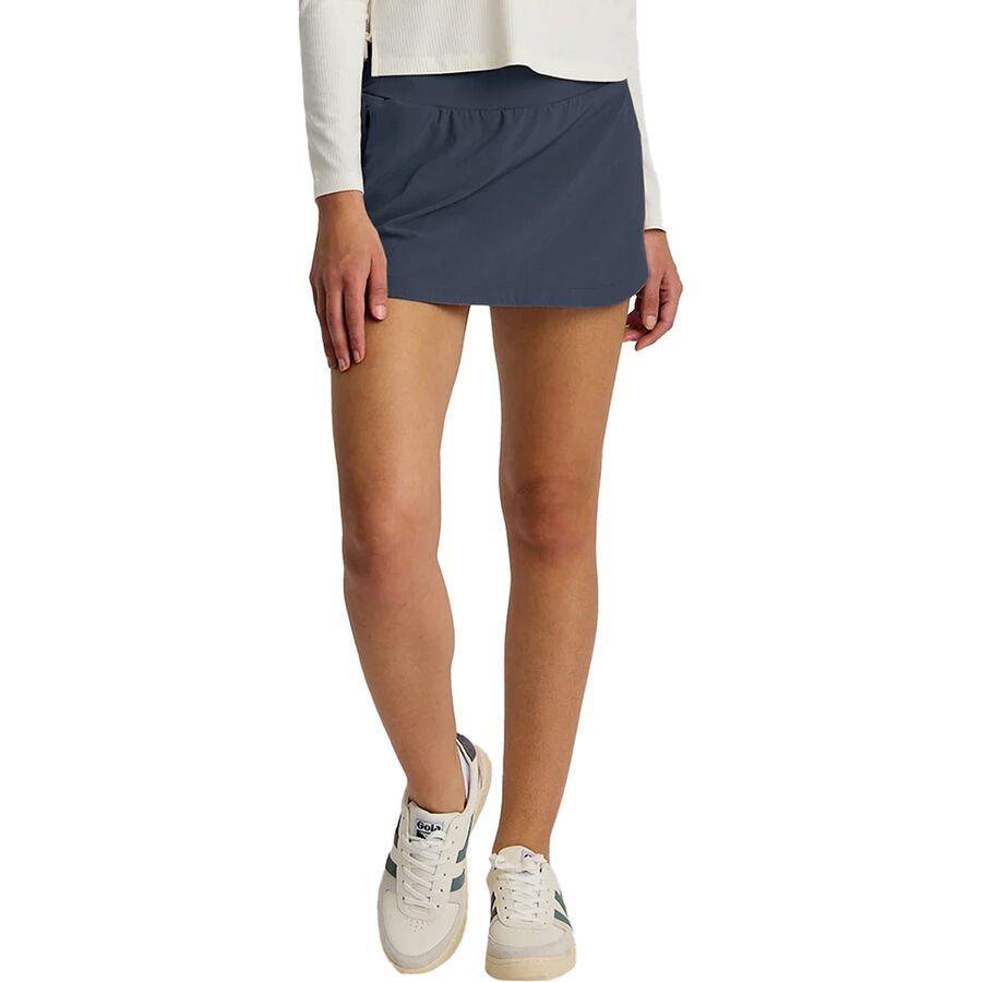 Free Fly Lined Active Breeze Long Skort - Women's Storm Cloud