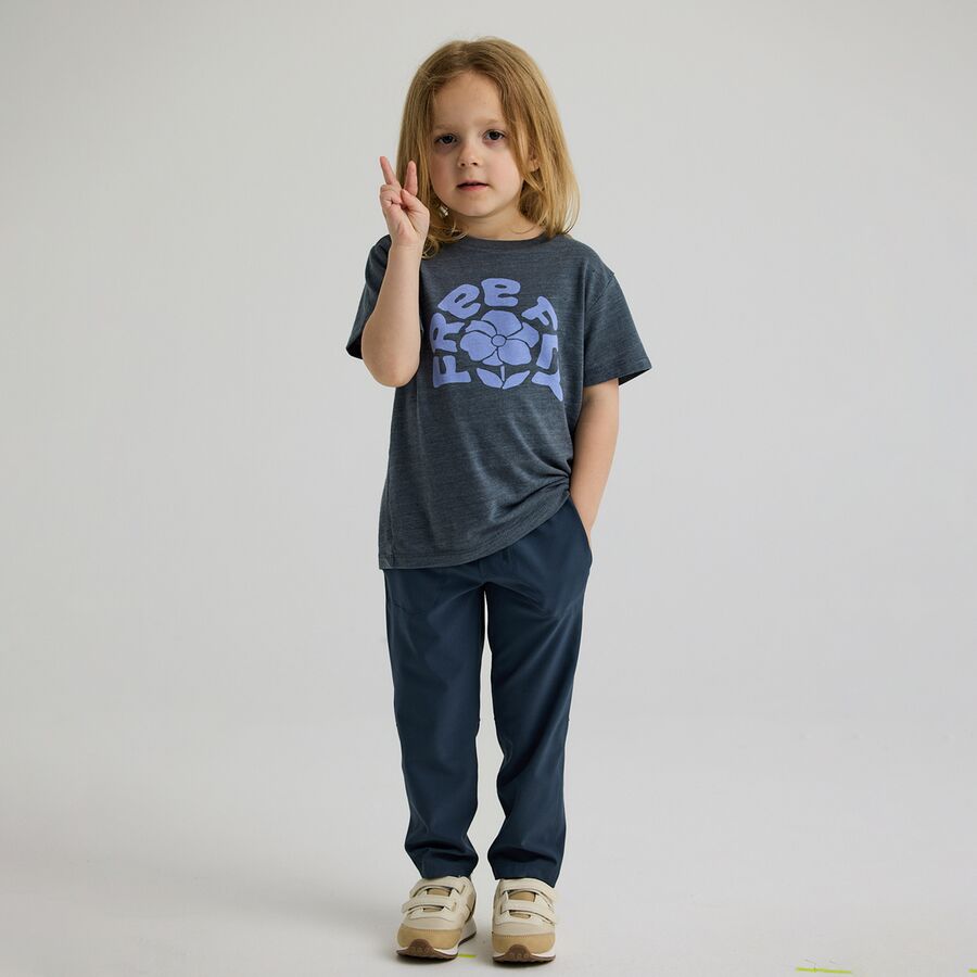 Free Fly Poppy T-Shirt - Toddler Girls' Heather Black Sand