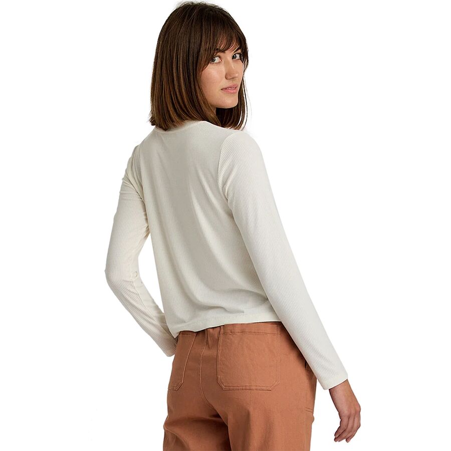 Free Fly Ribbed Long-Sleeve Shirt - Women's Sea Salt