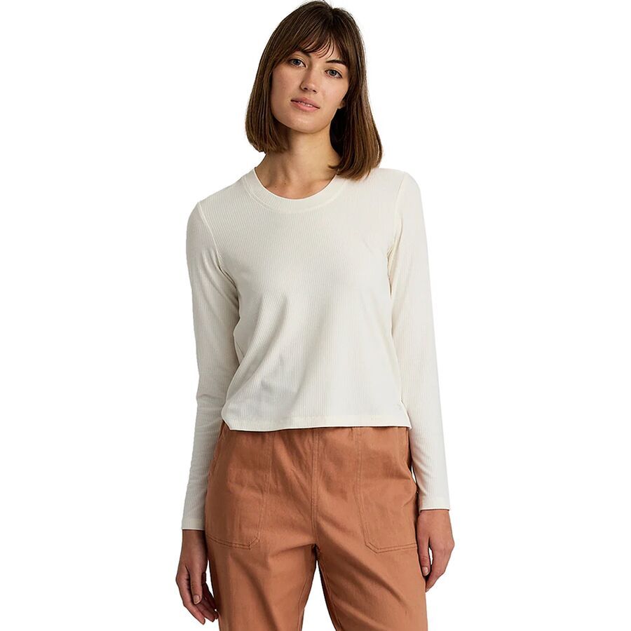 Free Fly Ribbed Long-Sleeve Shirt - Women's Sea Salt