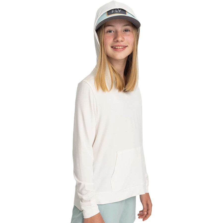 Free Fly Shade Hoodie - Girls' Bright White