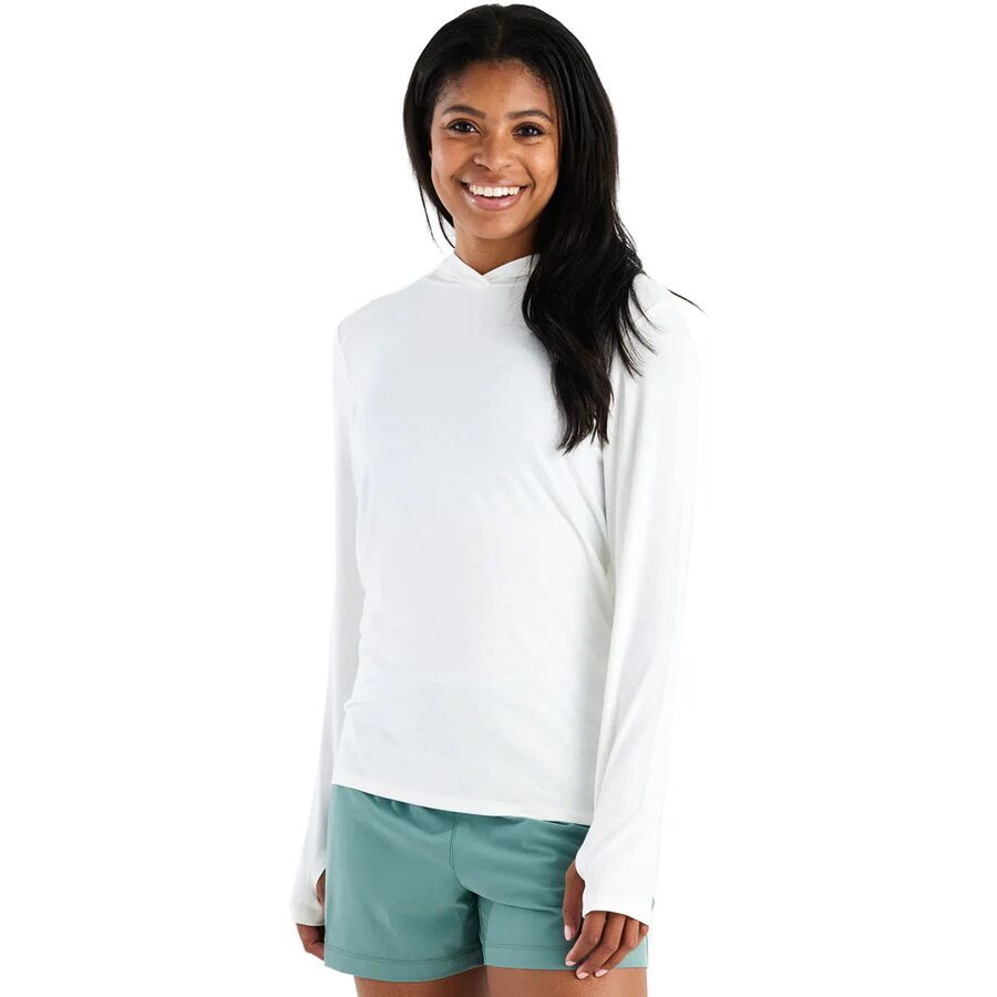 Free Fly Shade II Hoodie - Women's Bright White