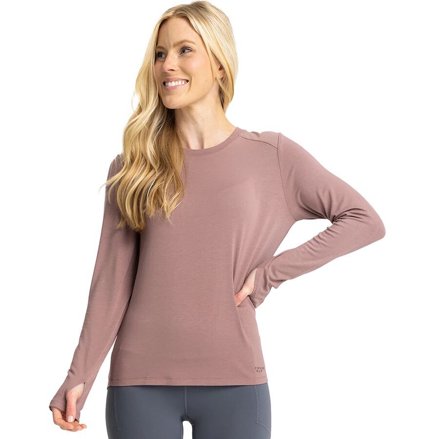 Free Fly Shade II Long-Sleeve Shirt - Women's Fig