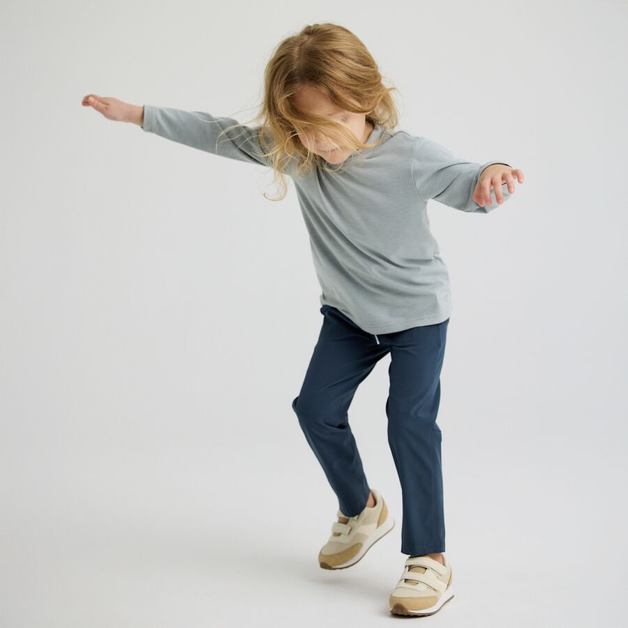 Free Fly Shade Long-Sleeve Top - Toddlers' Heather Aspen Grey