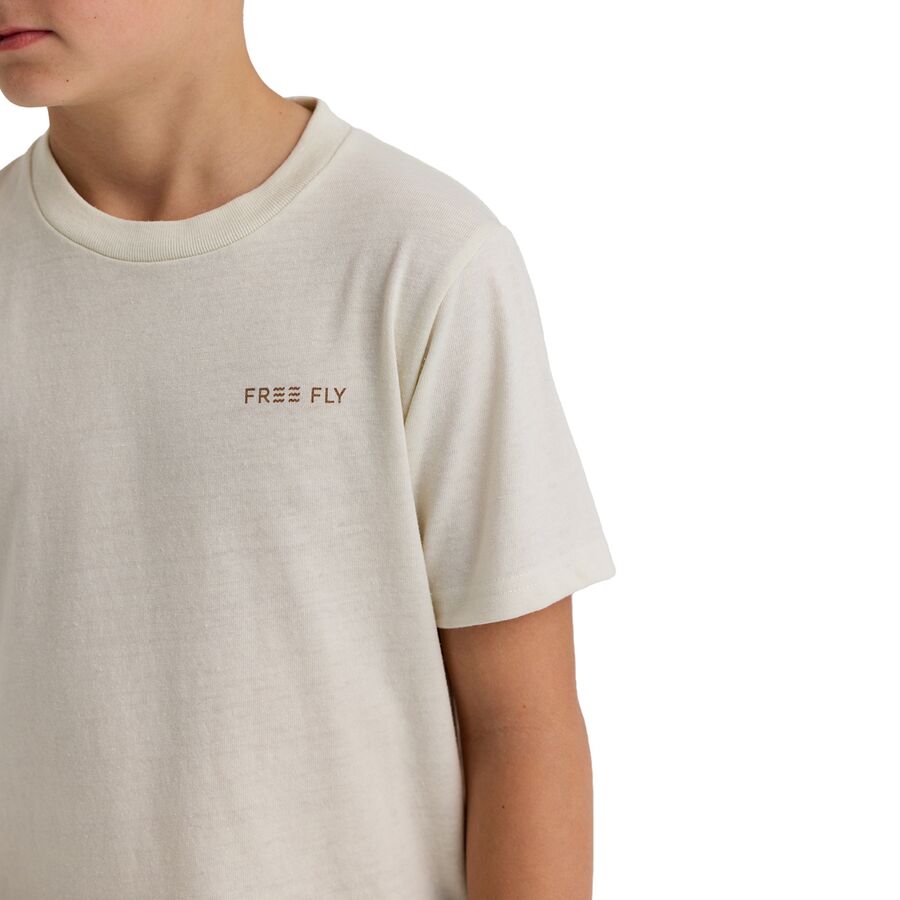 Free Fly Vintage Camo Redfish T-Shirt - Boys' Heather Birch