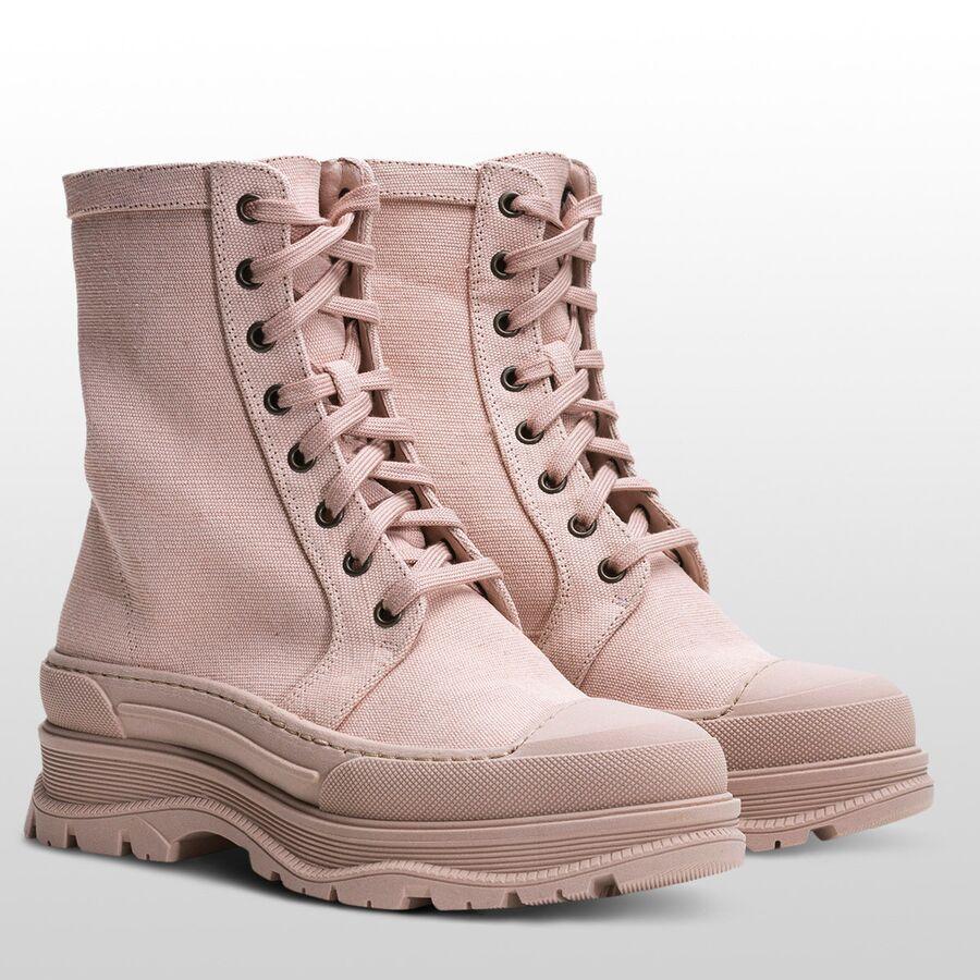 Free People Camp Out Canvas Lace Up Boot - Women's Natural