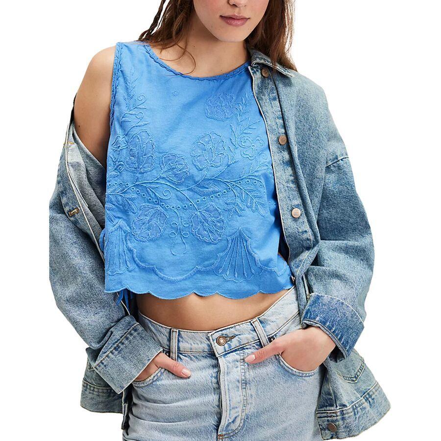 Free People Faded Gardens Tank Top - Women's Blue Marina