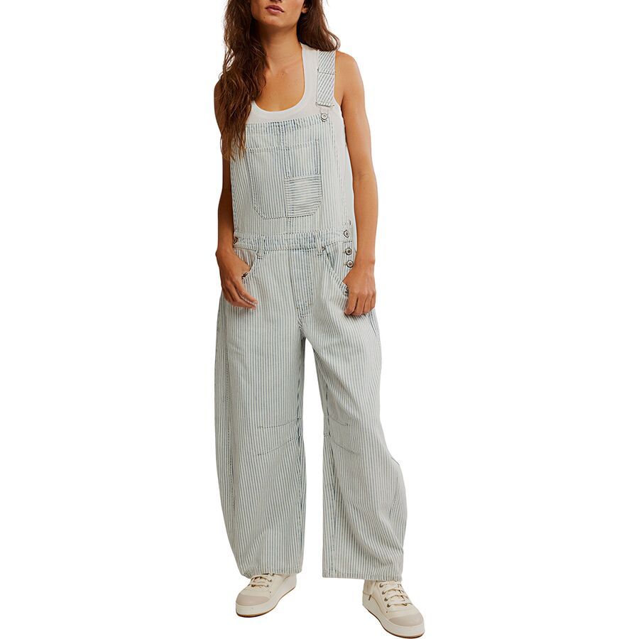 Free People Good Luck Stripe Overall - Women's Indigo Railroad