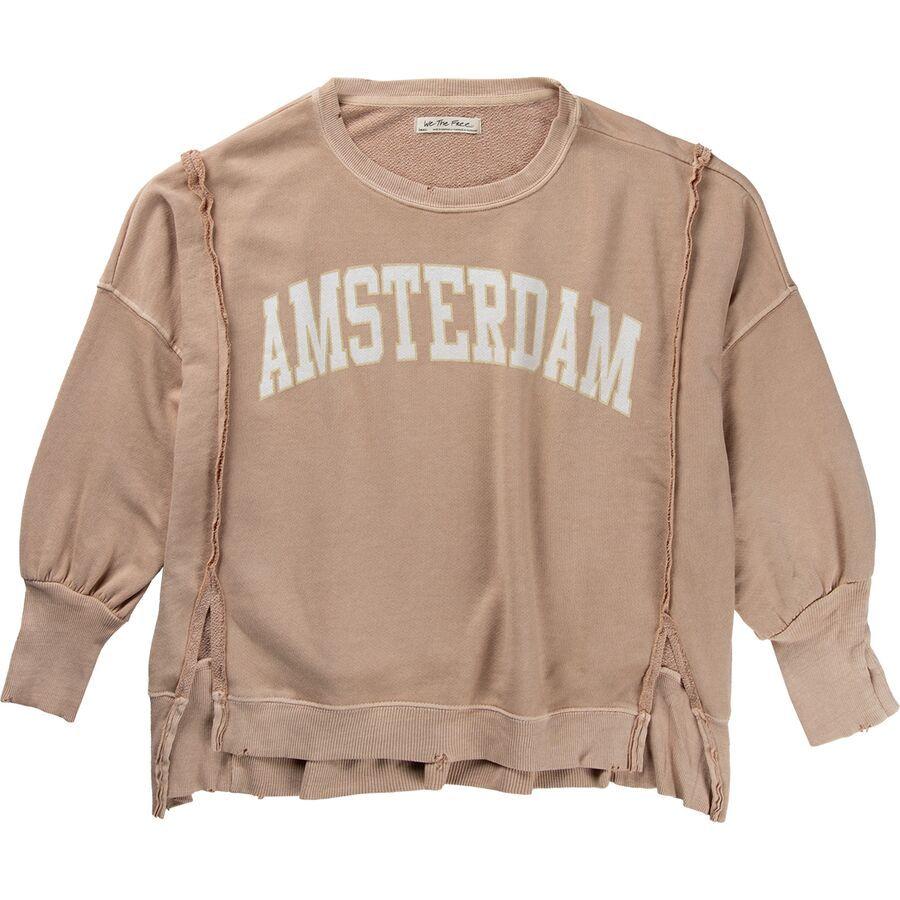 Free People Graphic Camden Sweatshirt - Women's Brown Combo Amsterda