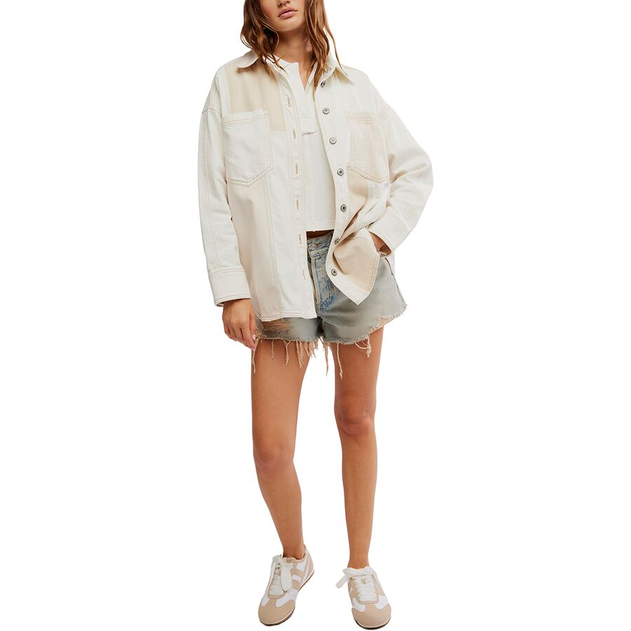 Free People Ivory Mountain Roads Button-Up Shirt - Women's Mixed